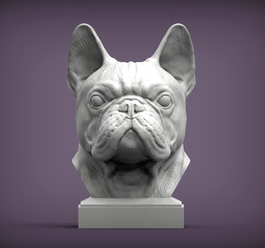 French Bulldog Bust